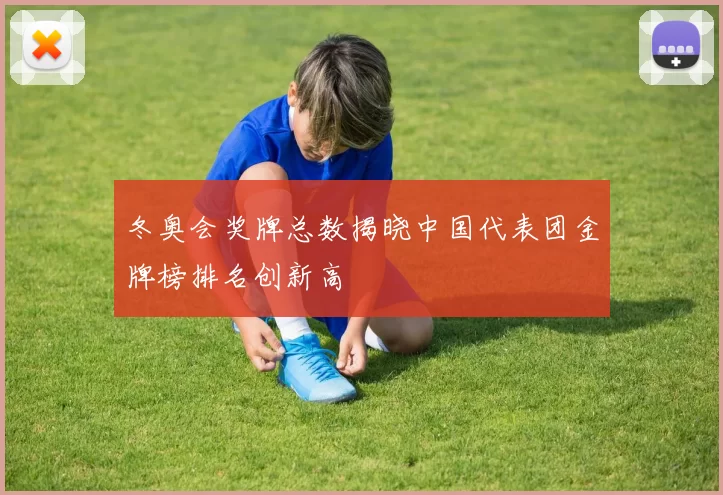 冬奥会奖牌总数揭晓中国代表团金牌榜排名创新高